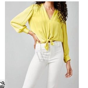 SMYTHE CITRINE SHADOW STRIPE BLOUSE